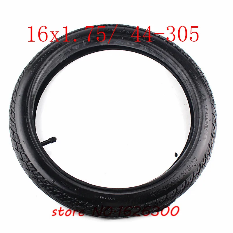 High performance 16 x 1.75 inner and outer tire fits many gas electric scooters  e-Bike 16*1.75