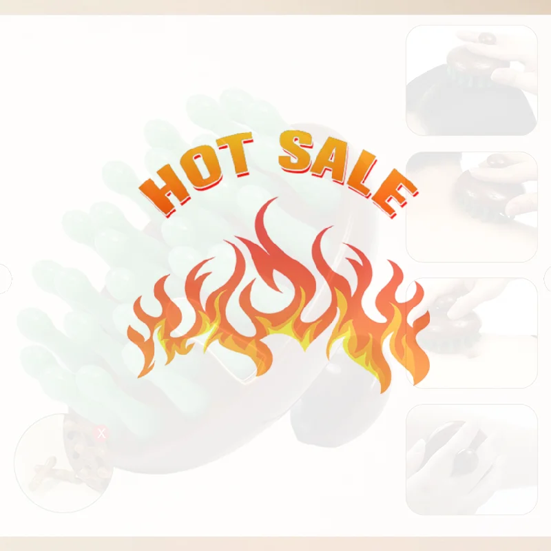 

28 Nails Head Massage Comb Circular Tooth Massage Comb Blood Circulation Multifunctional Whole Body Meridian Comb Massage Tools