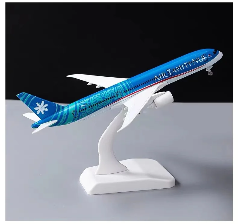 1:200/400 Scale Air Tahiti Nui 787-9 F-OTOA Aircraft Simulation Alloy Finished Souvenir Hobby Collection Toy Decoration