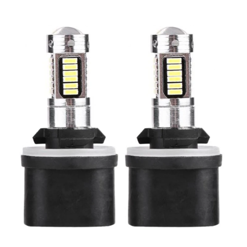 1 Pair 881/880 H27 Bulb 6500k LED Auto Driving Light Car Fog Lights