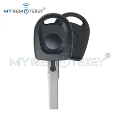 REMTEKEY Transponder key shell HU66 blade No chip round head for VW Golf Touran Jetta