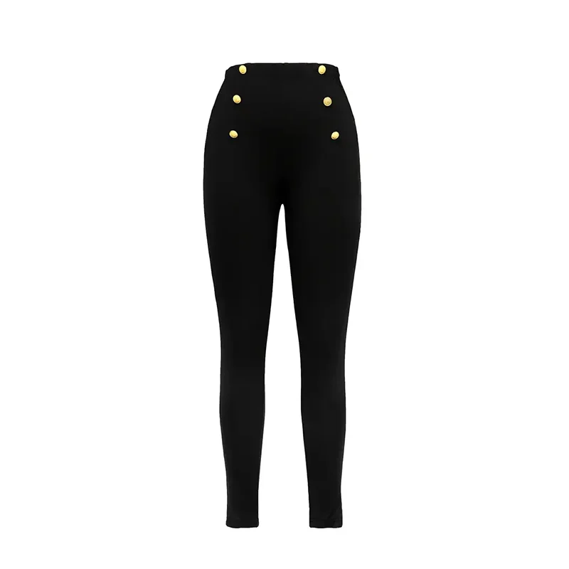 Woman Pant Leggings Fleece Pencil Pants OL Elegance Korean Style Warm Stretch Solid High Waist Skinny Slim Office Lady Trousers