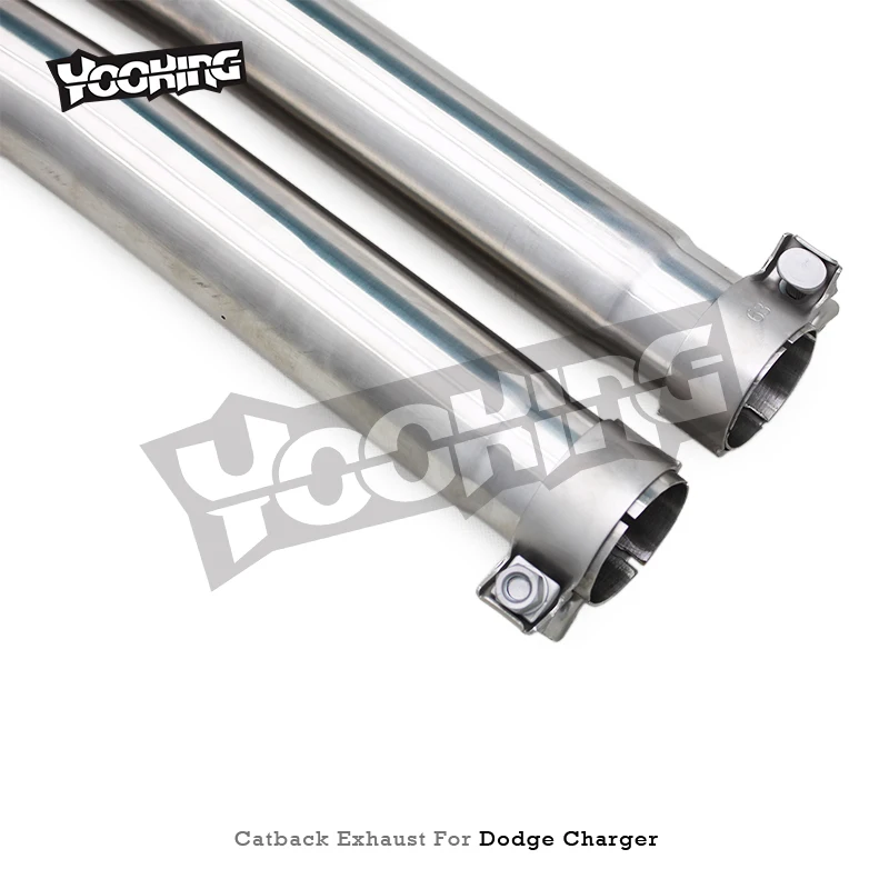 Custom Enhanced Sound Catback Muffler  for Dodge Charger V6 3.6L 2012-2019 Stainless Steel Pipes Valvetronic Exhaust System