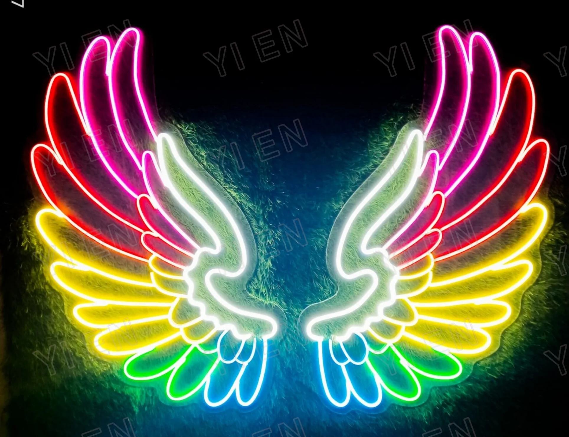 Imagem -03 - Asas do Anjo Neon Signcustom Neon Sign Atividades ao ar Livre