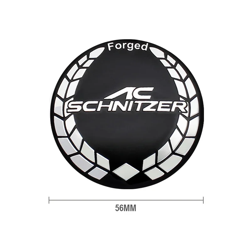 4Pcs 56+60mm Car Wheel Center Hub Cap Rim Cover Emblem Badge Stickers For AC Schnitzer M 3 5 6 Z E E46 E39 E36 E34 X1 X3 X5