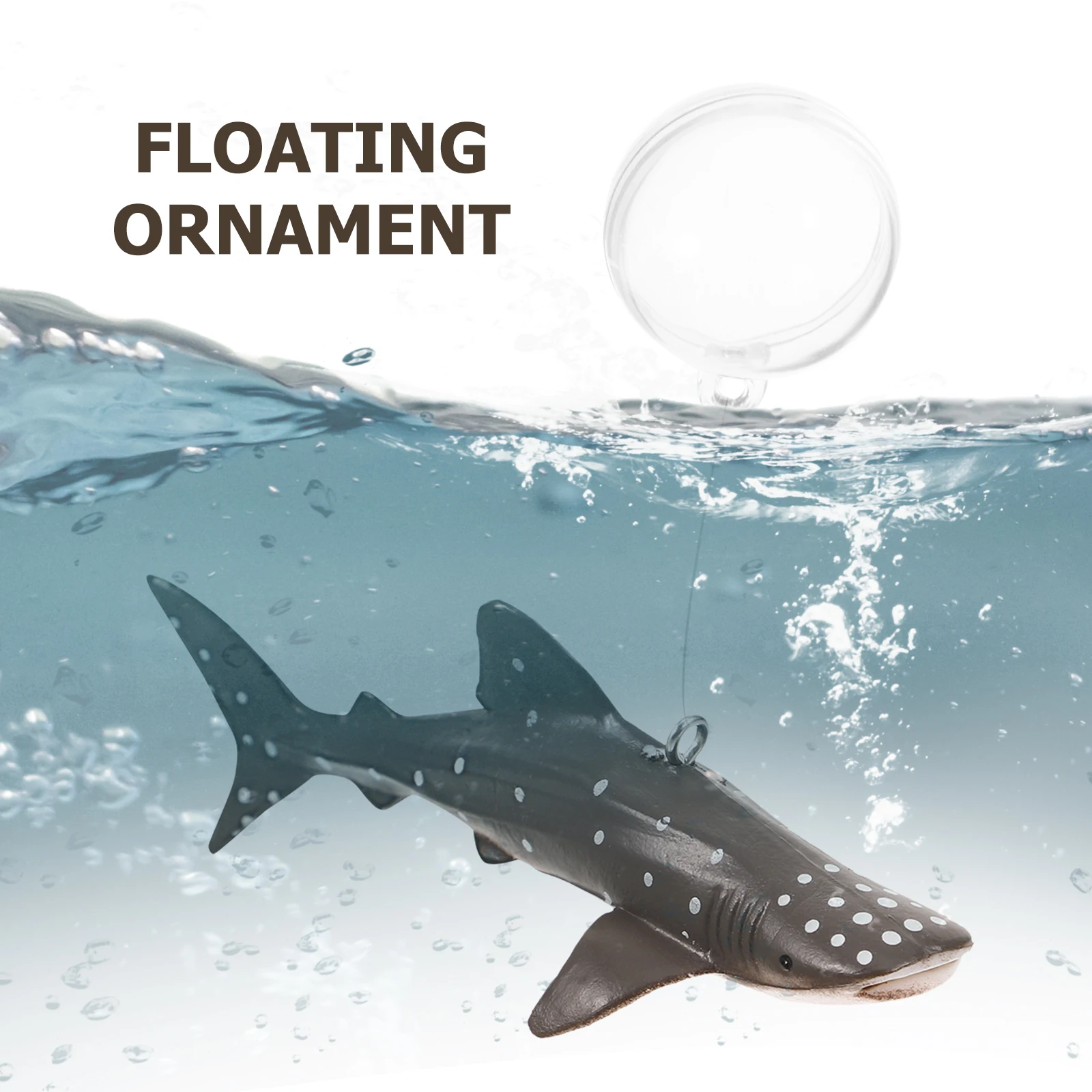 

2 Sets Accessories Whale Shark Suspension Ornament Decors Durable Fish Tank Layout Props Aquarium Floating Shark Decoration
