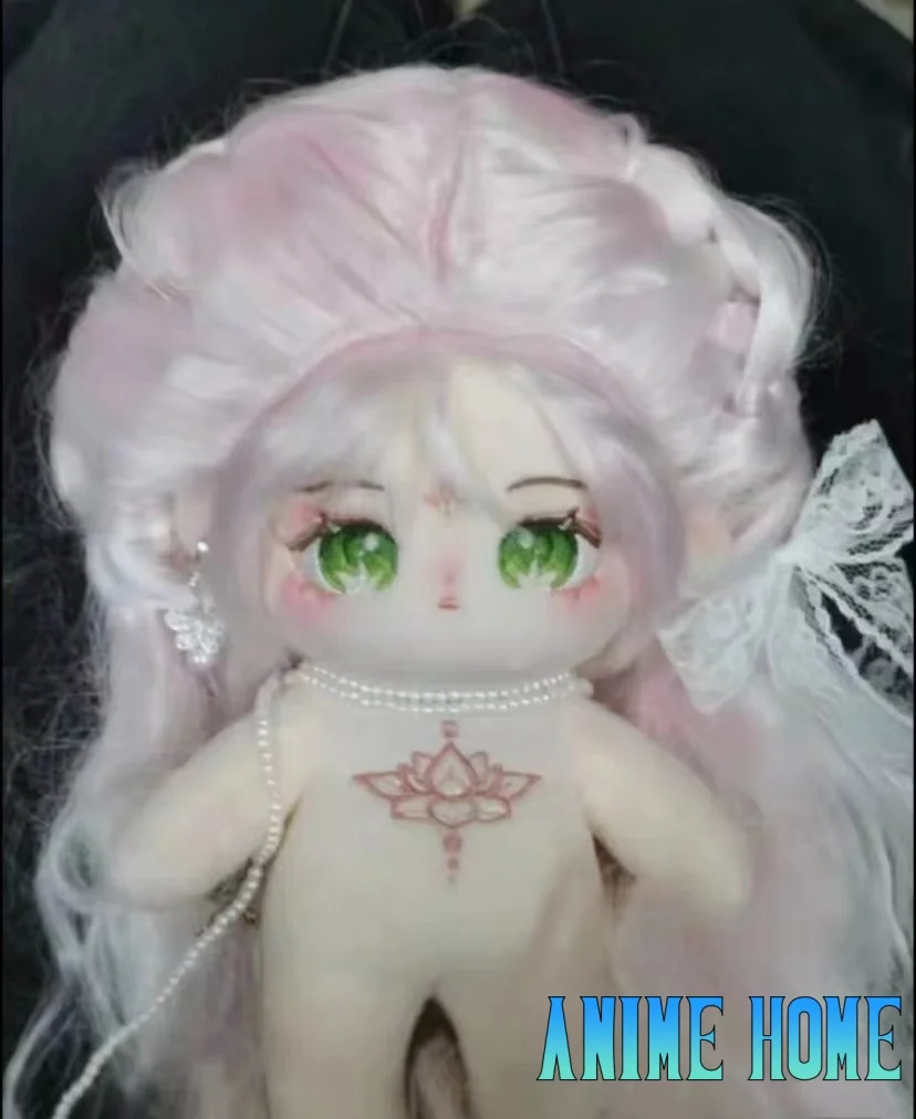 Plushie Lolita Princess Pink White Hair 20cm Doll Toy Body Stuffed Plush Game Cosplay Kids Gift Cute X Limited