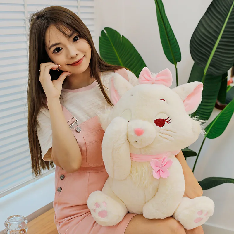 

Disney Marie Cat Plush Doll Toy Sakura Decorated Plush Doll Kawaii Marie Cat Girl Sleeping Plush Doll Birthday Gift