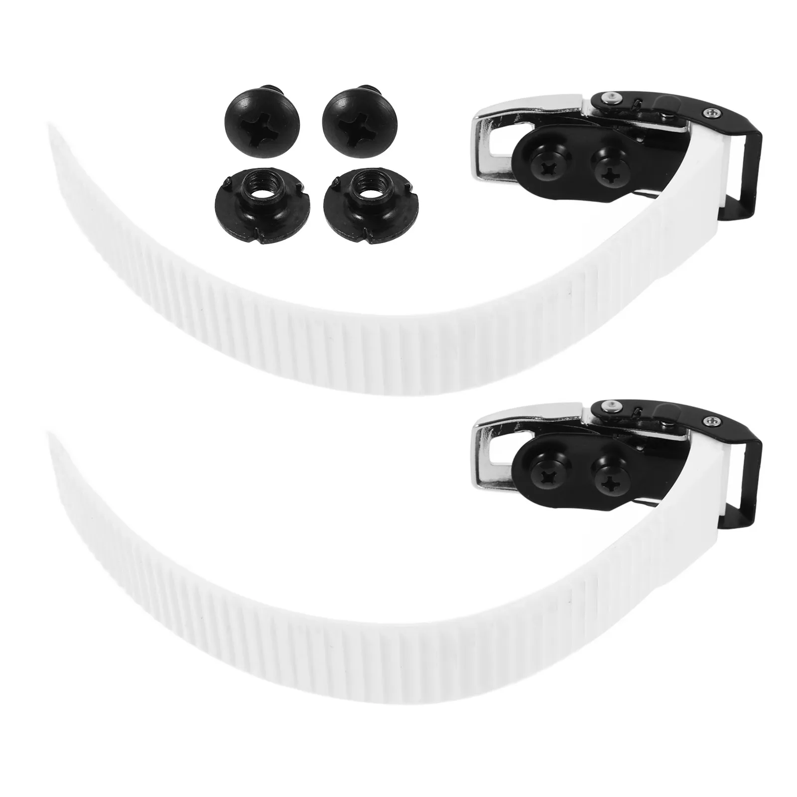 

1Pair Roller Skate Buckle Strap Strong PVC Adjustable Buckle Design Prevents Falling Off Skating Shoes Fixing Strap Roller Skate