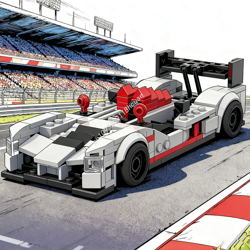 

317 шт. MOC Audiee TDI City Champions суперкар модель строительные блоки рождественские подарки игрушка творческая идея кирпич детский день рождения