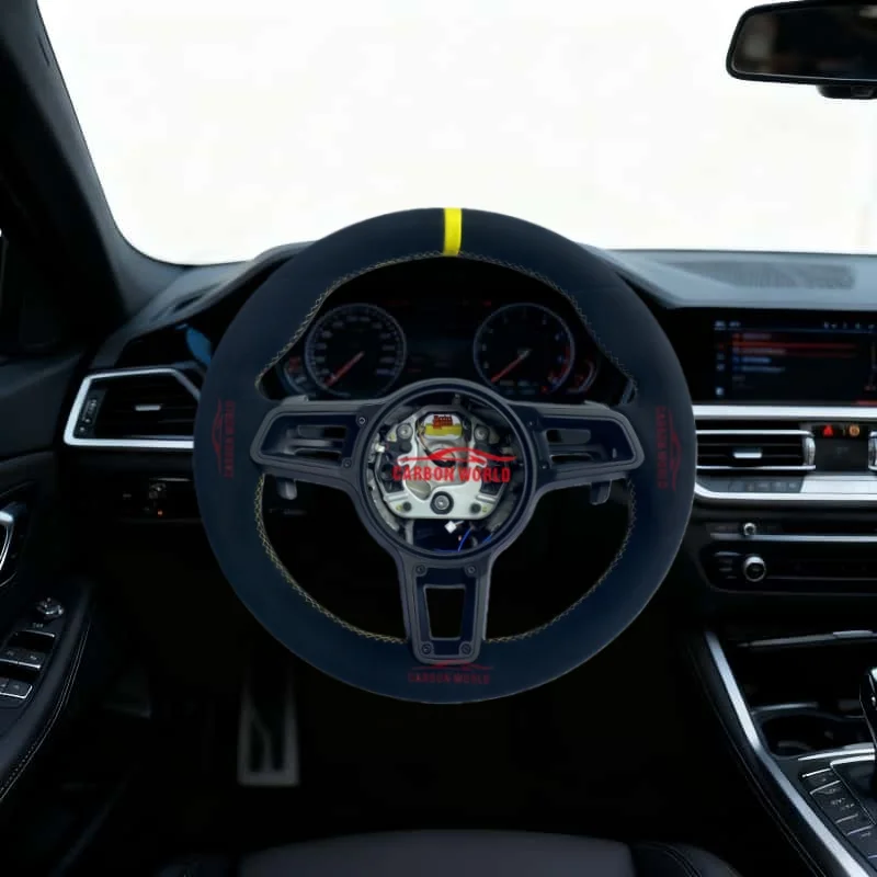 

For Porsche 911 718 987 970 958 997 Panamera Macan Cayenne Cayenne Car Custom High Quality Alcantara Steering Wheel