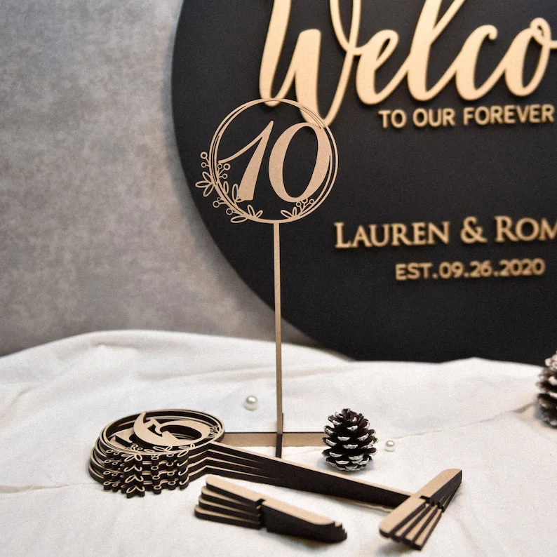 Table Numbers.Wedding Table Numbers. Hexagon table numbers.table numbers