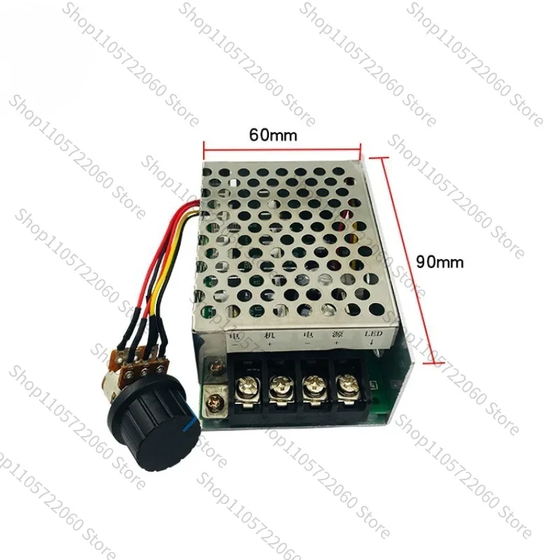 For High‑Power PWM DC Motor Governor Module, Stepless Speed Control Switch DC12‑48V for Brushed DC Motor Driving