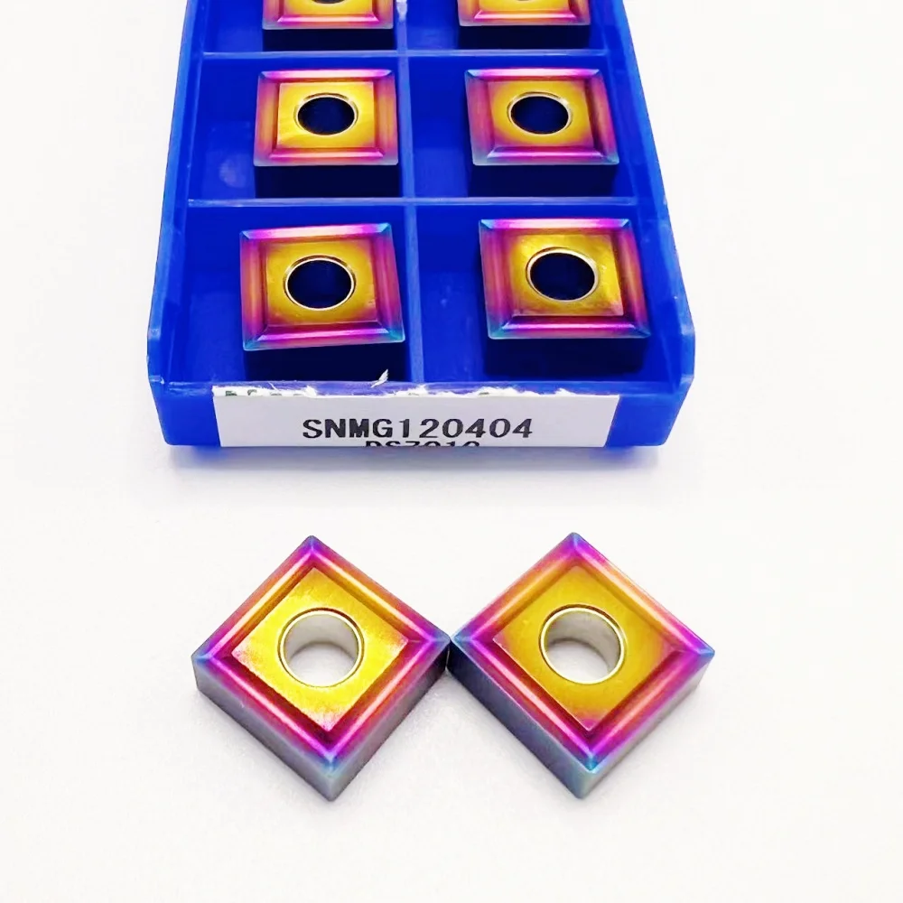 超硬インサート SNMG 120404   CNC 旋盤ツール刃先交換式旋削インサート、ステンレス鋼合金鋼 DS7010 SNMG 用 120404