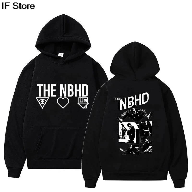 The Neighborhood Hoodie Unisex Autumn Winter Pullovers Women Men Sweatshirts Long Sleeve with Hooded Pullovers Casual Streetwear