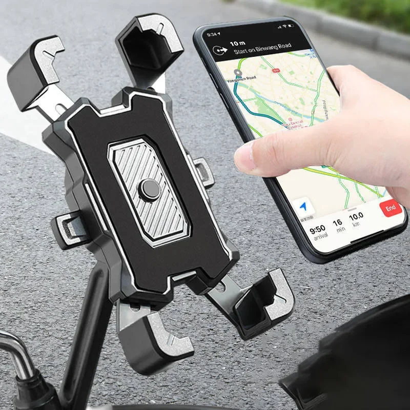 Non-slip Cycling Riding MTB Bike Moto Motorcycle Stand New 360° Rotatable Bicycle Phone Holder for iPhone Xiaomi Bracket