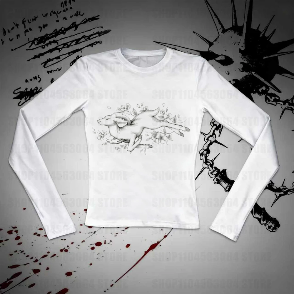 Retro Gothic clothing women's baby T-shirt Y2k women's top women's T-shirt where is Trashy Y2k 2000s top 90s clothing