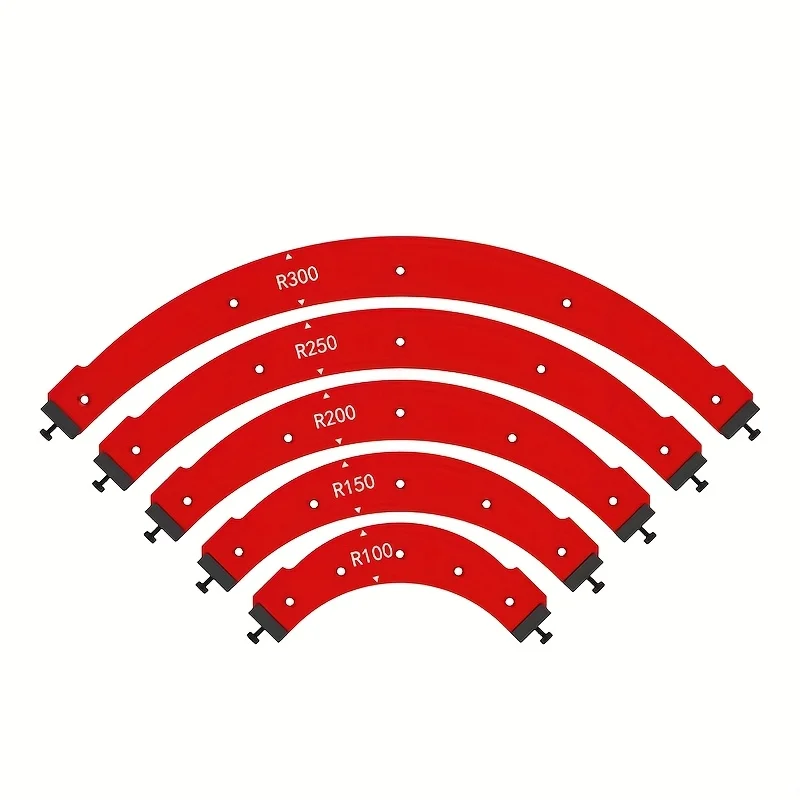 

5pcs Radius Corner Jigs for Wood Working Woodworking Inside and Outside Corner Large Arc Mold Set Precision Positioning Template