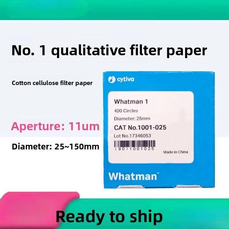 Whatman Grade 1 Qualitative Filter Paper 1001‑047‑125, 11μm Medium‑Flow Lab Filtration Paper