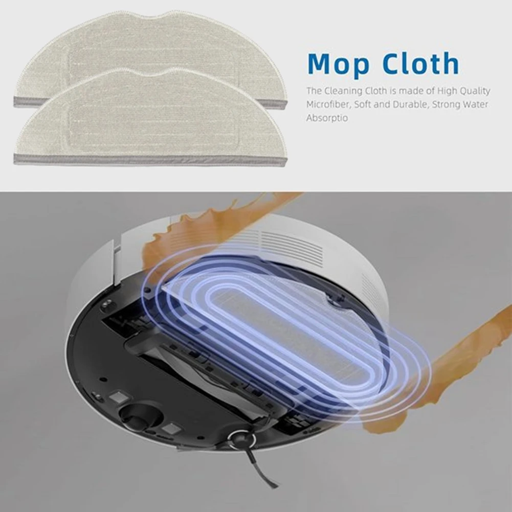 BISM Set di panni per mop per Dreame Mova S10/Trouver S10/Mova S10 Plus/Trouver S10 Plus Parti per aspirapolvere 12 pezzi