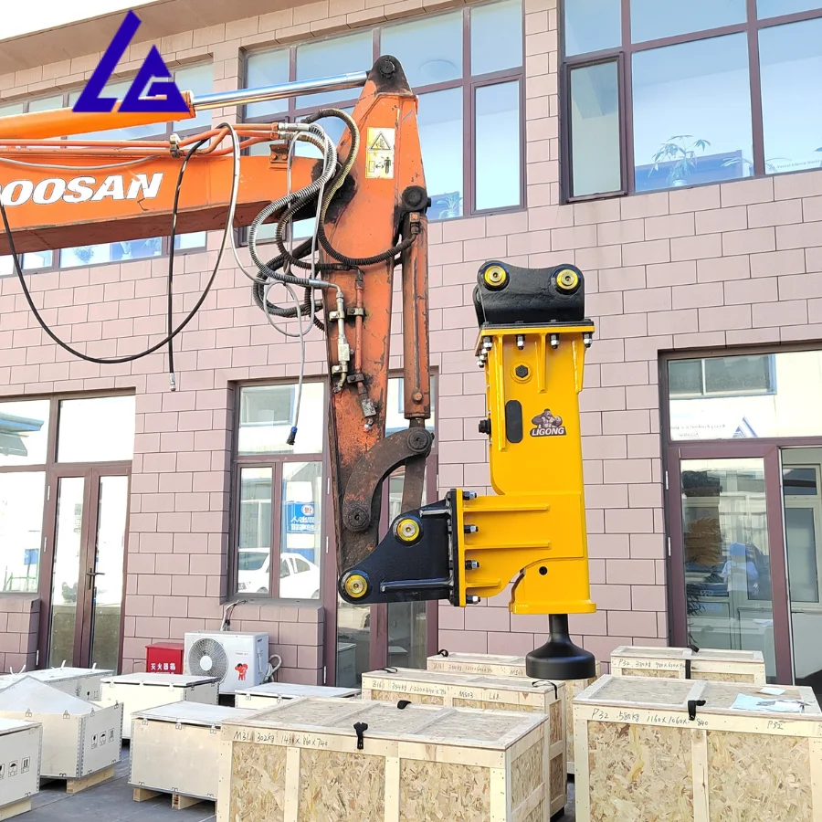 Manufacture 68mm Chisel Hydraulic Post Rammer Heavy Stakes Driving With Worry-free Services