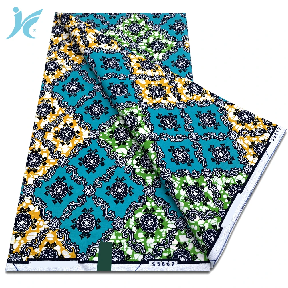 Wholesale Prices African Real Wax Prints Fabric Ankara Wax 100% Cotton Fabric Guaranteed Veritable Original Sewing Material
