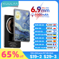 KUULAA Magsafe Power Bank 5000mAh Magnetic Wireless Phone Charger External Battery 20W Fast Charging For iPhone 16 15 PowerBank