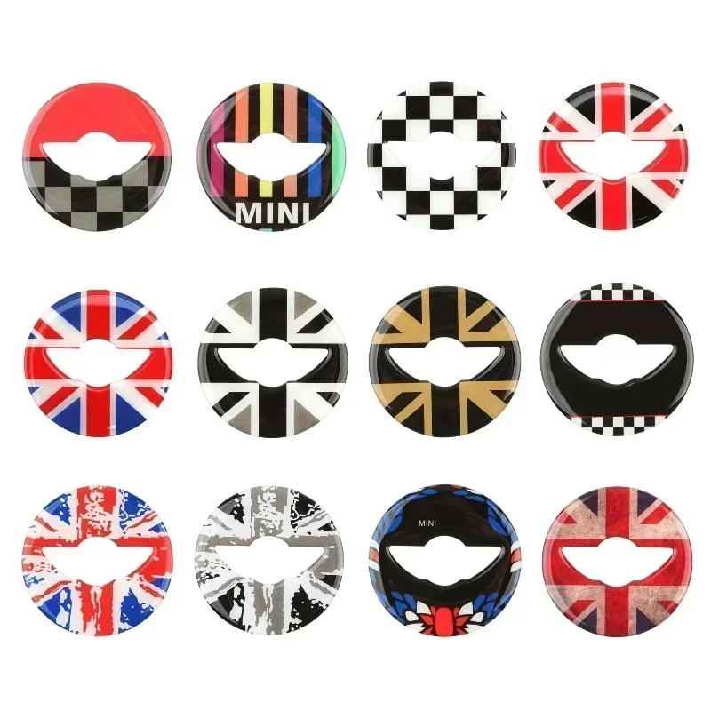 for Mini Cooper F54 F55 F56 F60 Auto Badge 3D Dedicated Car Steering Wheel Center Sticker Logo Decoration Interior Accessories