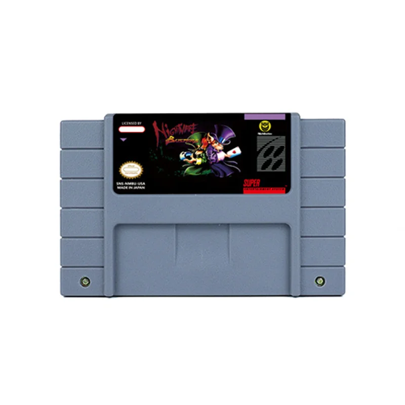 Nightmare Busters Action Game for SNES 16 BitRetro Cart Children Gift