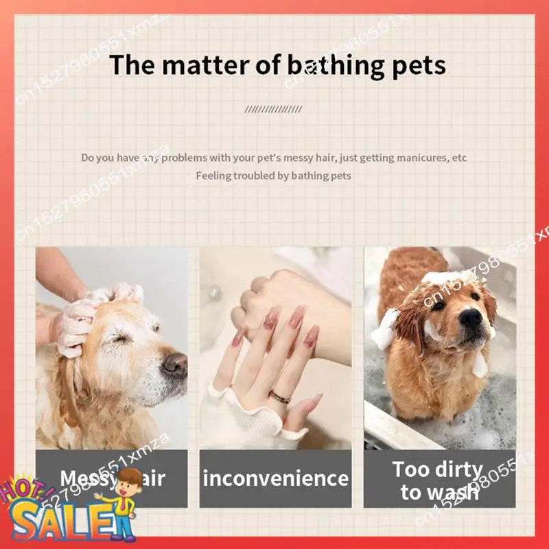 ABCL Pet Cleaning Brush Spray Massage Combing One Click To Remove The Fur, Bathing Hair Removal, Cats And Dog Pet Supplies Durab