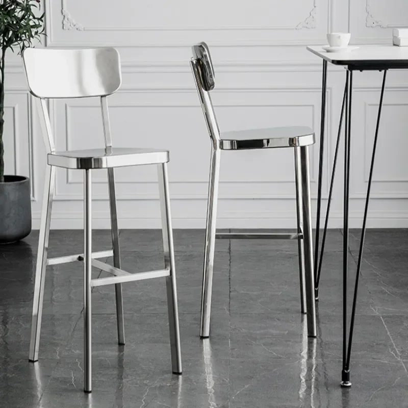 

Breakfast Bar Chair Backrest Luxury Chaise Design Mid Century Kitchen Modern High Elegant Interiorchair Nordic Furniture Kitchen