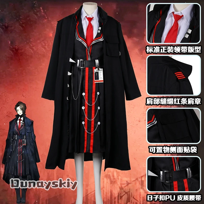 Limbus Company Hermann Cosplay Costume LCB Director of N Company Uniform Halloween Game Roleplay Women Size Hermann Stage Outfit