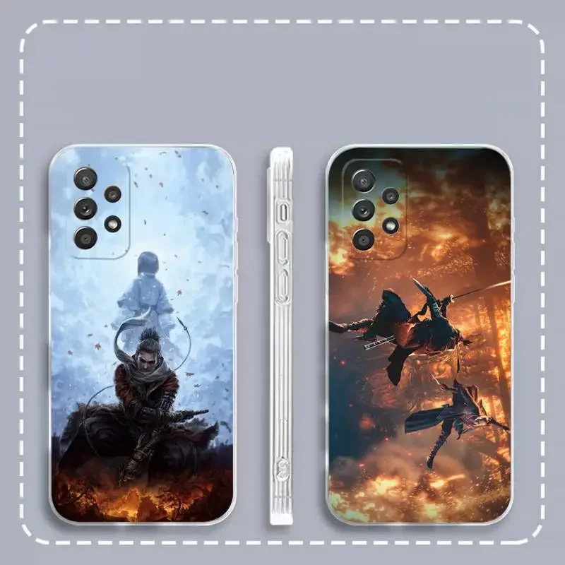 S-Sekiro Phone Case For Samsung Galaxy S 23 22 21 20 10 9 8 7 6 Plus Ultra 5G Edge lite Transparent Soft Silicone Cover