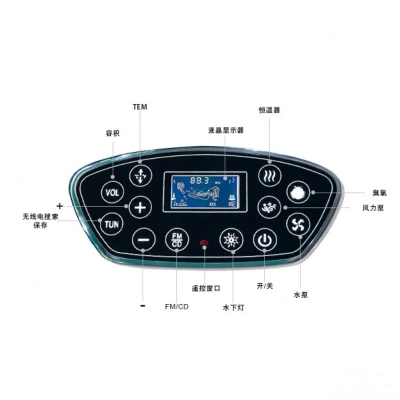 Outdoor Jacuzzi Control Panel Constant Temperature Surf Bath Smart Bathroom Touch Control Induction Technology