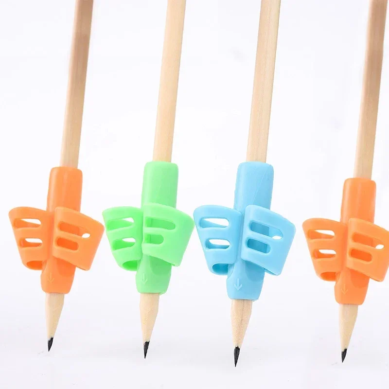 4pcs Pencil Holder Two Fingers Writing Posture Correction Training Tools for Children Korean Statuionery School Office Supplies