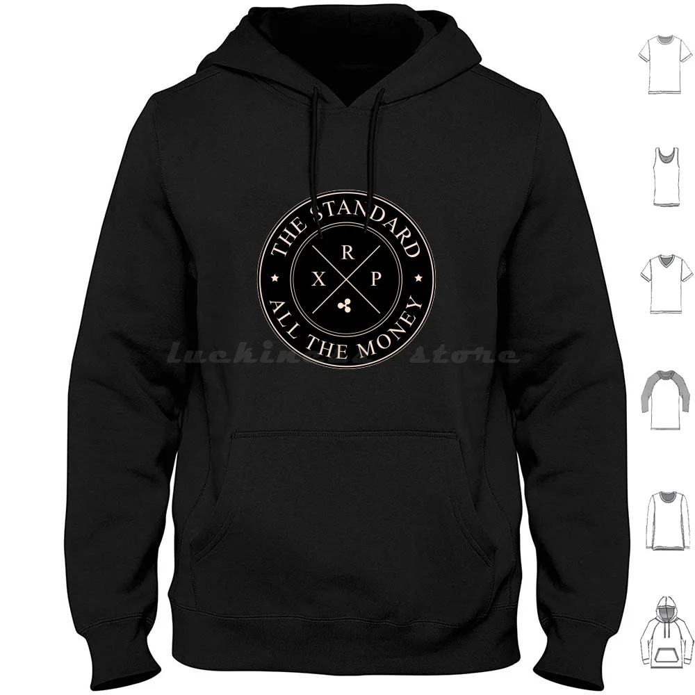 Xrp The Standard Hoodies Long Sleeve Xrp Ripple Crypto Crypto Currency Digital Asset