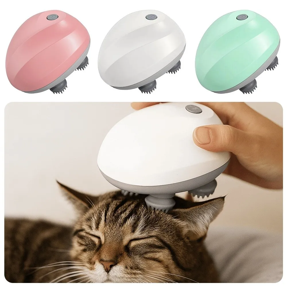 

Multi-Function Electric Pet Massager Portable Waterproof Cat Massage Comb Three-speed Adjustment USB Rechargeable