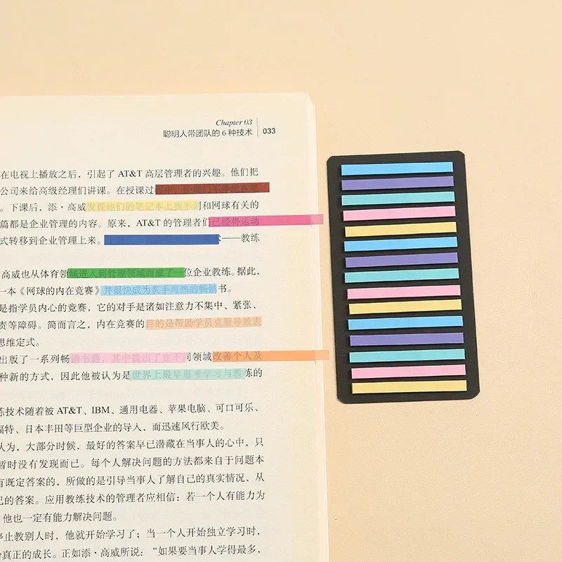 2100 Sheets Transparentes Sticky Notes Self-Adhesive Annotation Read Books Bookmarks Tabs Notepad Aesthetic Stationery