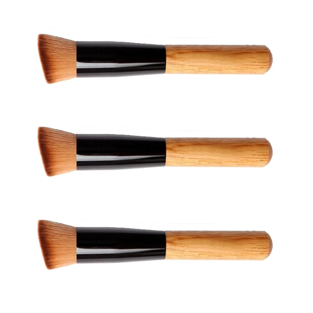Set di pennelli per cipria in polvere da 3 pezzi Pennelli per trucco Pennelli per fard in morbida fibra artificiale per ombretto Essenziale per donna