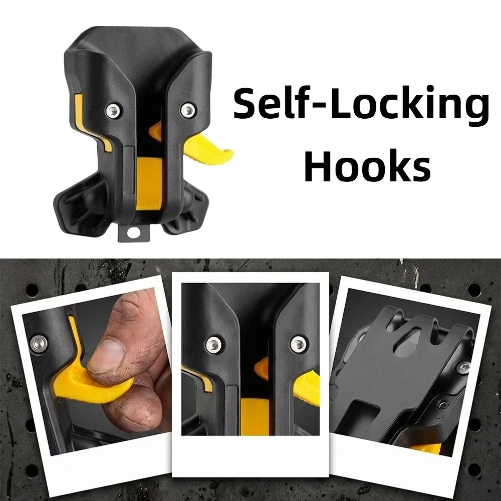 

Portable Quick Hanging Hooks Self-Locking Quick Release Tool Storage Hooks Reliable Safe Convenient Self-Locking Hooks