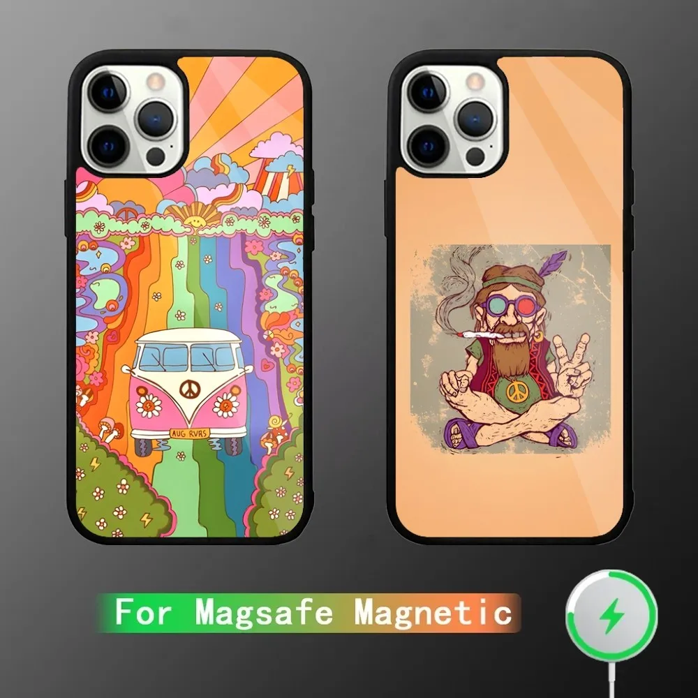 New Indian Mandala Tapestry Hippie Phone Case For iPhone 16,15,14,13,12,11,Plus,Pro,Max Mini Magsafe Magnetic Wireless Charging