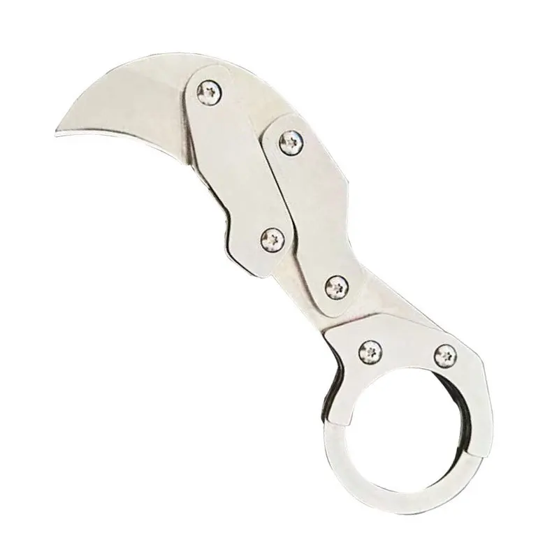 Cuchillo de camping mecánico portátil para exteriores, multifunción - imagen 4
