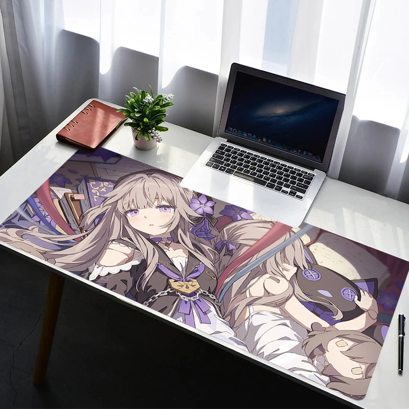 

Mouse Pad Laptop Non Slip Extended Desktop Mouse Mat PC Rubber H-honkai Star Rail Herta Keyboard Pad Gaming Accessories Mousepad