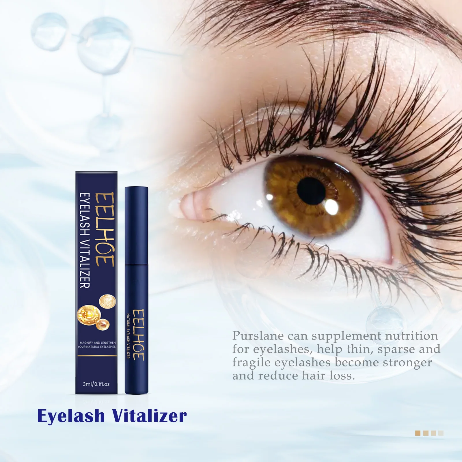 EELHOE Wimpergroei Serum Wenkbrauwverbetering Wimperverlenging Langer Follikel Voeding Wimpers Dikker Verbetert Vloeistof