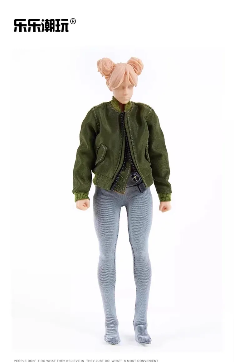 

1/12 Female Solider Trendy Doll Clothes Accessories Jacket Jumpy Yoga Pants Model for 6" Romankey Figure OB BJD Body Collection