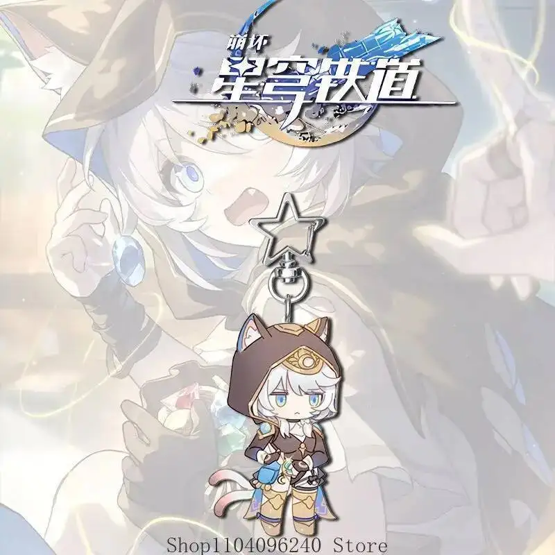 

Anime GAME Game Honkai: Star Rail Cifera Lynette Anime Cosplay Acrylic Schoolbag Key Chain Pendant Keychains Toy Backpack