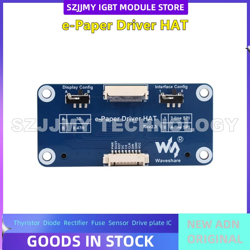 NEW ORIGINAL IN STOCK  The ink screen driver module SPI interface supports Raspberry Pi 4/Zero W/Jetson Nano