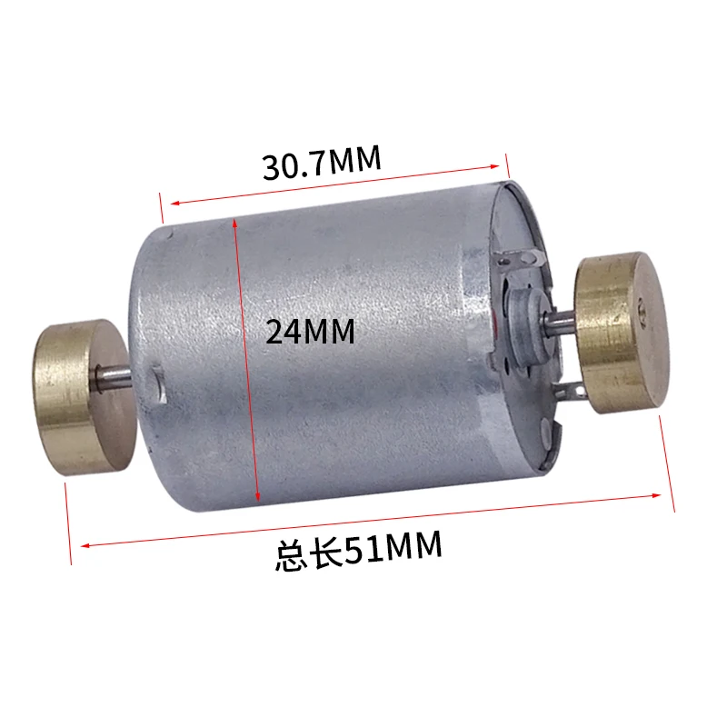 6V 12V 24V Miniature DC Motor Vibration Motor Dual Rotundity Pure Copper Motor For Massage Chair