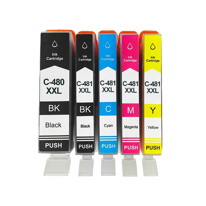 1/2/3/4set compatible for canon 480 481 PGI-480 CLI-481 ink cartridge TS6140 TR7540 TR8540 TS704 TS6340 TS8340 TS8140 TS9140