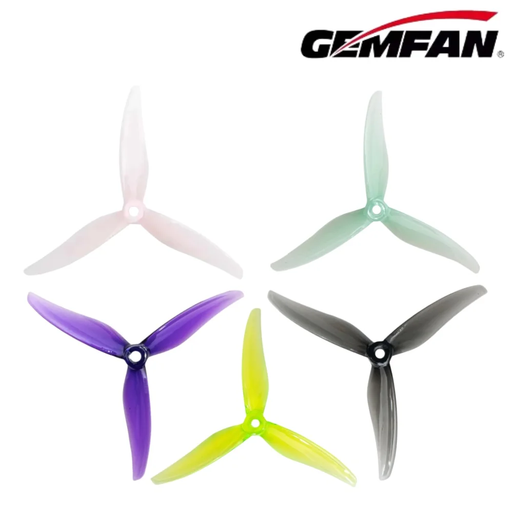 2 пары пропеллеров GEMFAN 5131 Fury с 3 лопастями для 2306 2207 FPV Drone 5 дюймов Freestyle FURY 2CW + 2CCW